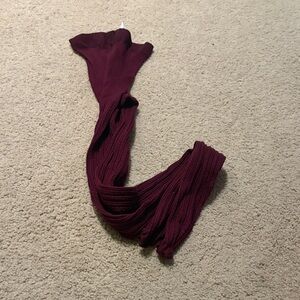 H&M Burgundy Knit Tights